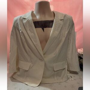 Fox& ALI By DressBarn White Jacket